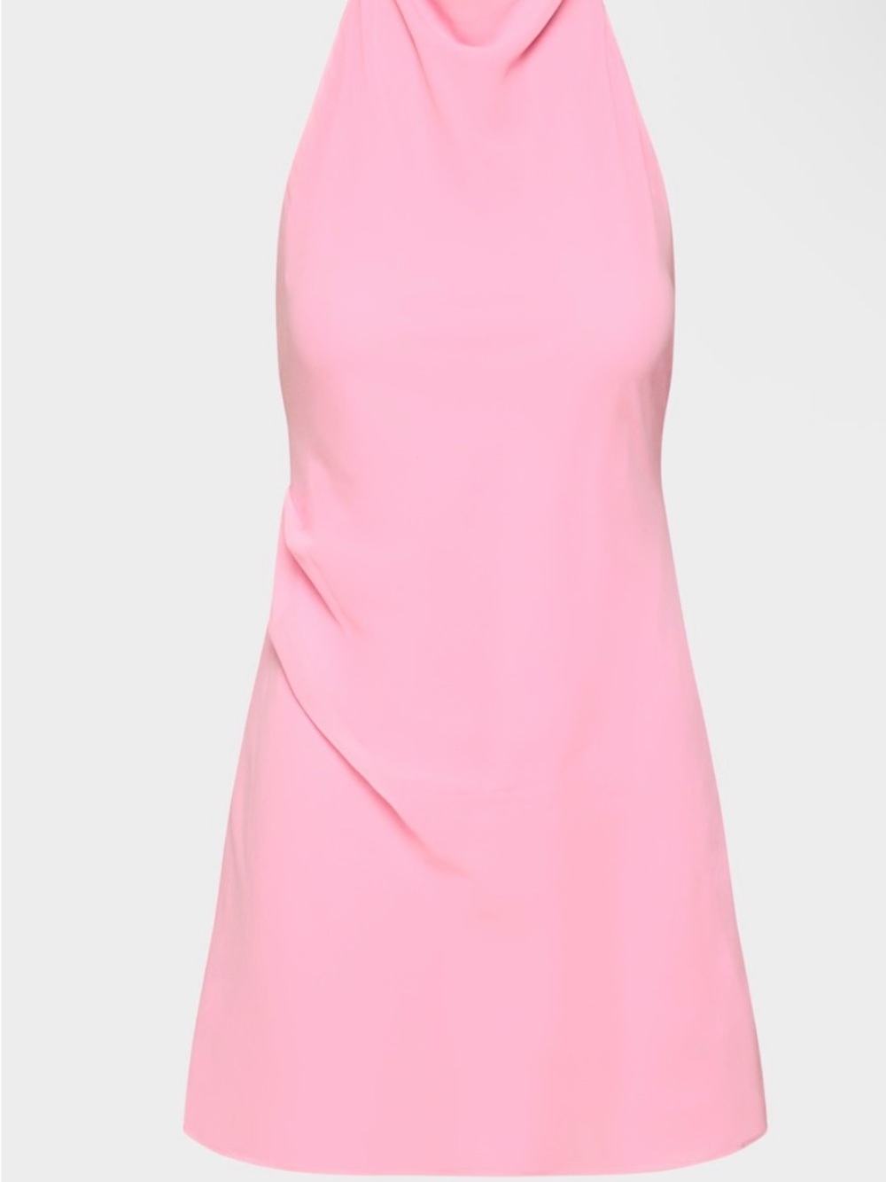 Aritzia| Audience Mini Halter Dress | Jellybean Pink | Size:12 | NWT
